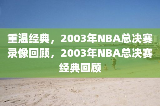 重温经典，2003年NBA总决赛录像回顾，2003年NBA总决赛经典回顾