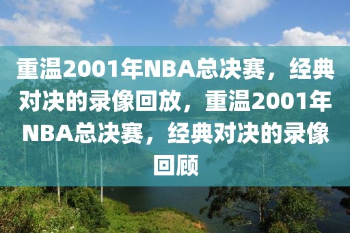 重温2001年NBA总决赛，经典对决的录像回放，重温2001年NBA总决赛，经典对决的录像回顾