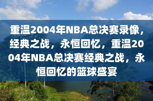 重温2004年NBA总决赛录像，经典之战，永恒回忆，重温2004年NBA总决赛经典之战，永恒回忆的篮球盛宴