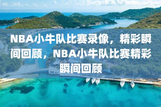 NBA小牛队比赛录像，精彩瞬间回顾，NBA小牛队比赛精彩瞬间回顾