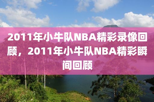 2011年小牛队NBA精彩录像回顾，2011年小牛队NBA精彩瞬间回顾