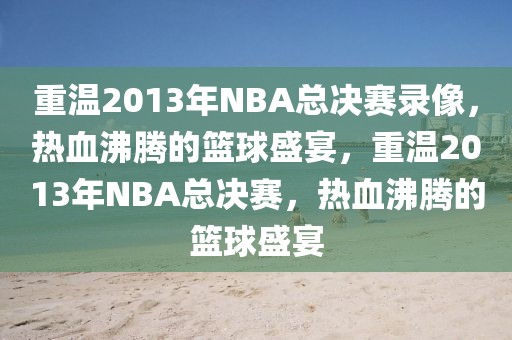 重温2013年NBA总决赛录像，热血沸腾的篮球盛宴，重温2013年NBA总决赛，热血沸腾的篮球盛宴