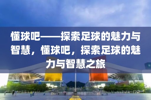 懂球吧——探索足球的魅力与智慧，懂球吧，探索足球的魅力与智慧之旅